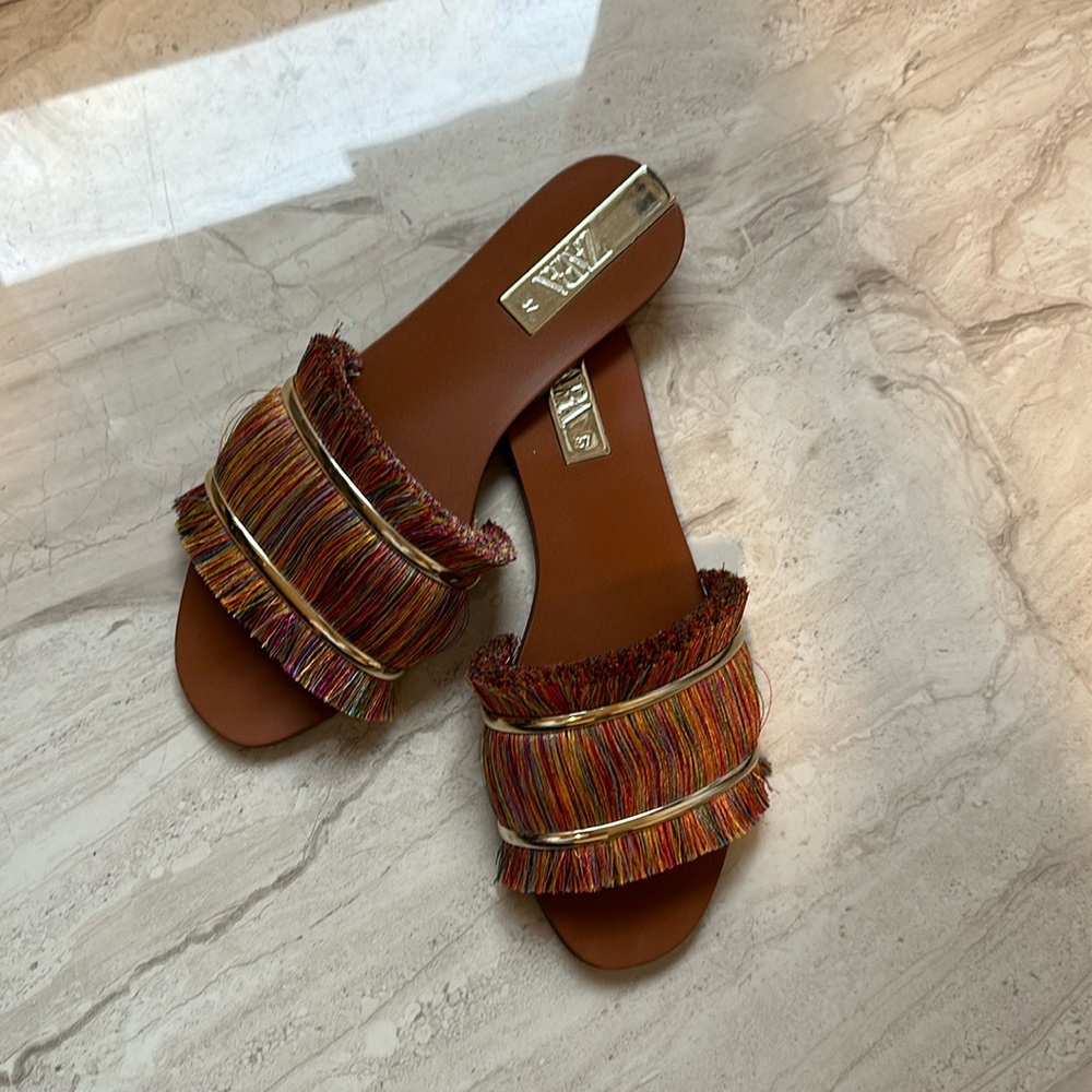 Zara multicolored sandals. Great condition